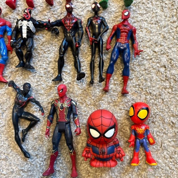 Spider-Man Spin Captain America Hulk Toy Bundle Superhero Action Figure Set - Picture 5 of 5